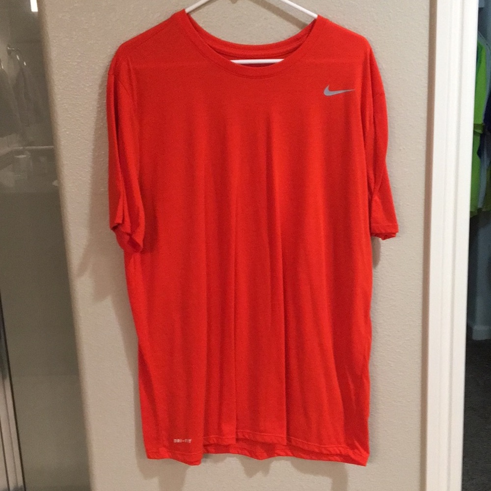 Nike Dri Fit logo athletic shirt.